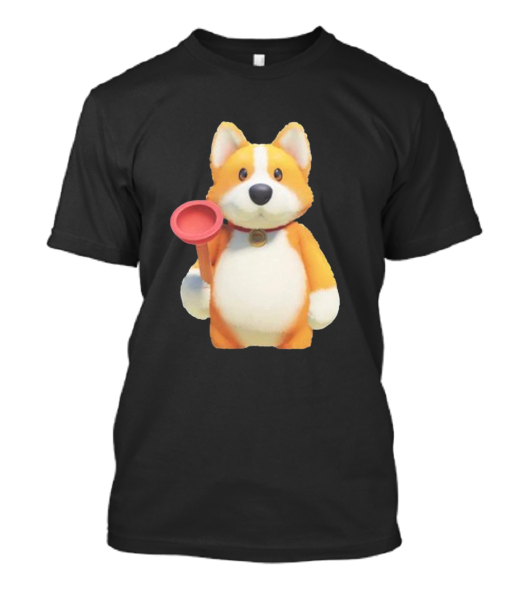 Xbox Gear Party Animals Corgi Figure With Plunger Animation T-Shirt