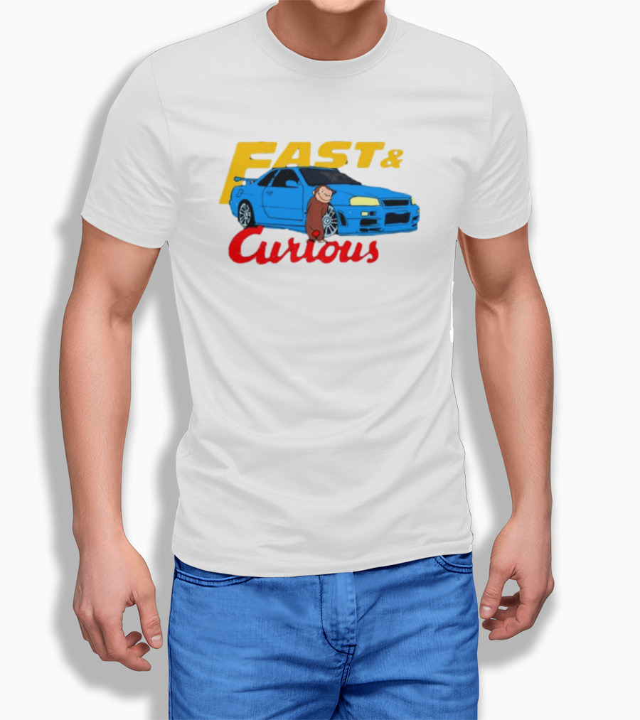 Fast And Curious Car Adventure With Curious Monkey T-Shirt