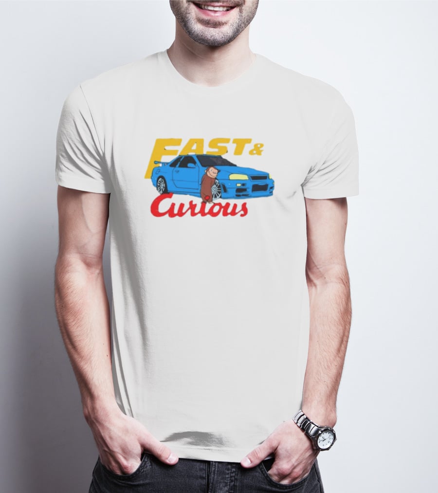 Fast And Curious Car Adventure With Curious Monkey T-Shirt