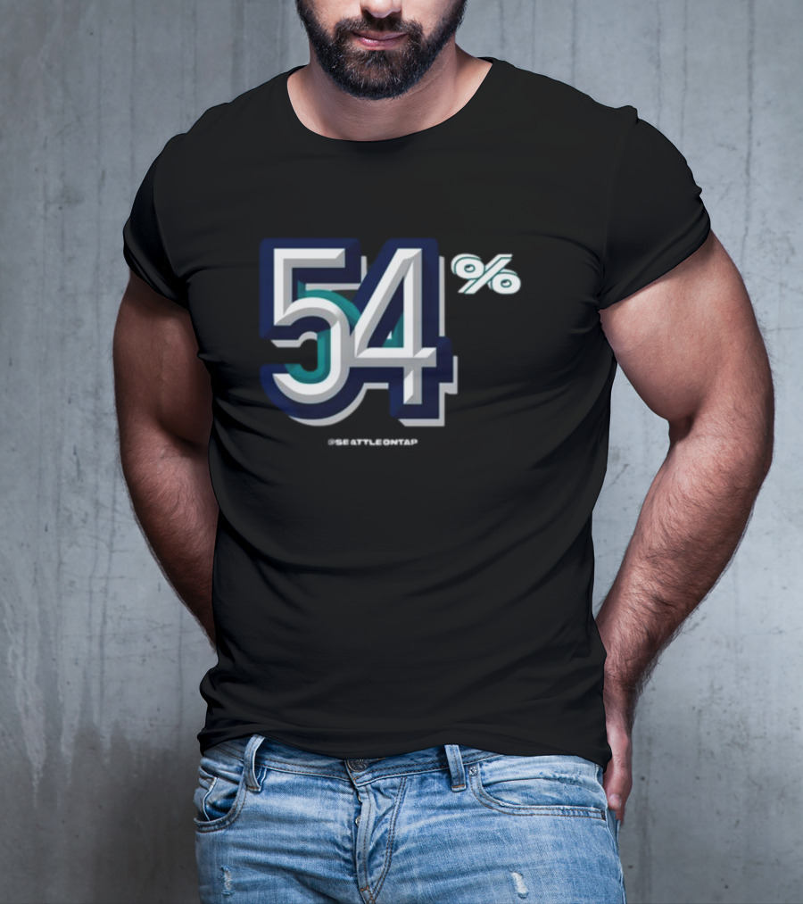 Seattle Baseball 54% @seattleontap T-Shirt
