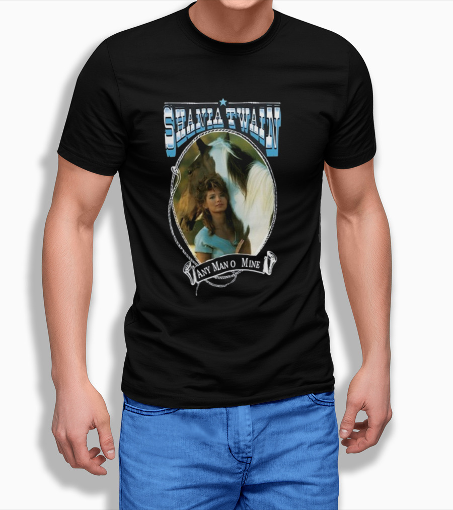 Shania Twain Any Man O Mine Western Country Music T-Shirt