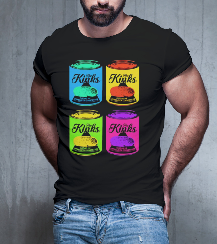 The Kinks Custard Pie Appreciation Consortium Pop Art Cans T-Shirt