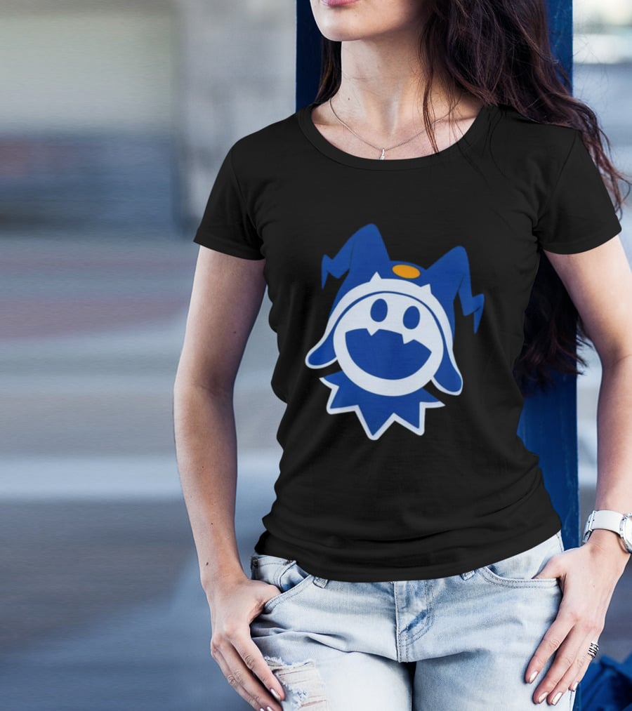 Hee Ho Jack Frost Persona Atlus SMT Iconic Blue Character T-Shirt
