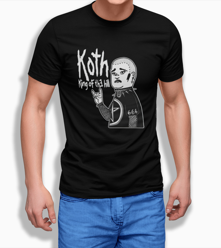 Koth King Of The Hill Punk Character 666 Devil Horns T-Shirt