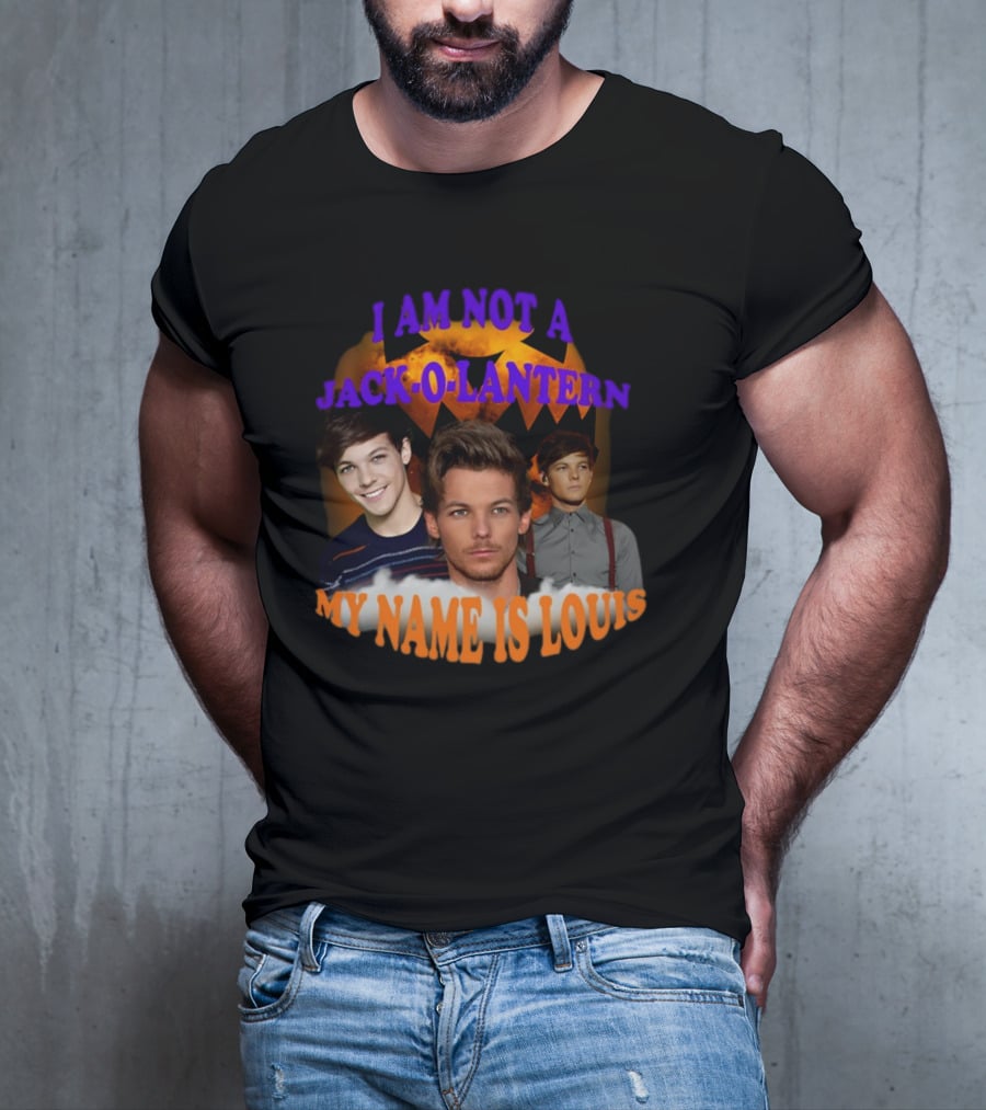 Sadstreet I Am Not A Jack-O-Lantern My Name Is Louis Pumpkin Faces T-Shirt