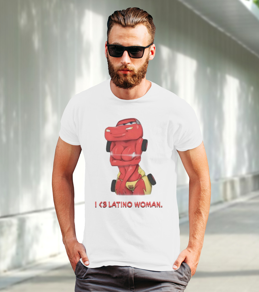 I Love Latino Woman Lightning McQueen T-Shirt