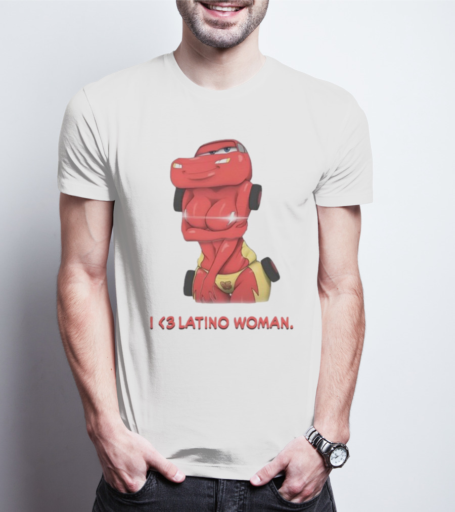 I Love Latino Woman Lightning McQueen T-Shirt