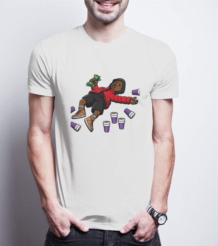 Brudderman Ayoolii Ayoolii Throwed Purple Cups And Cash Vibes T-Shirt