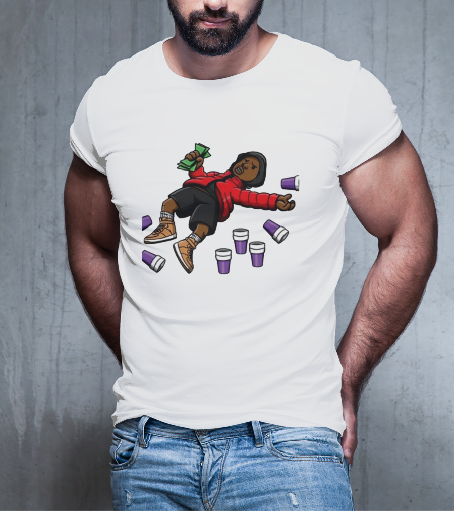 Brudderman Ayoolii Ayoolii Throwed Purple Cups And Cash Vibes T-Shirt