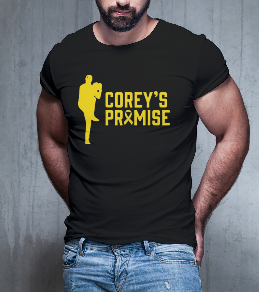 COREY'S PROMISE YELLOW RIBBON BASEBALL PLAYER T-Shirt