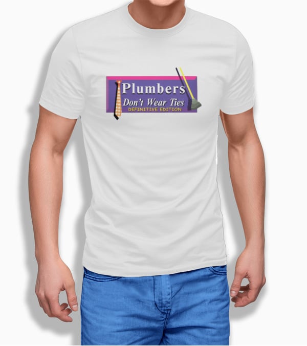 Plumbers Don’t Wear Ties Definitive Edition Retro Game T-Shirt