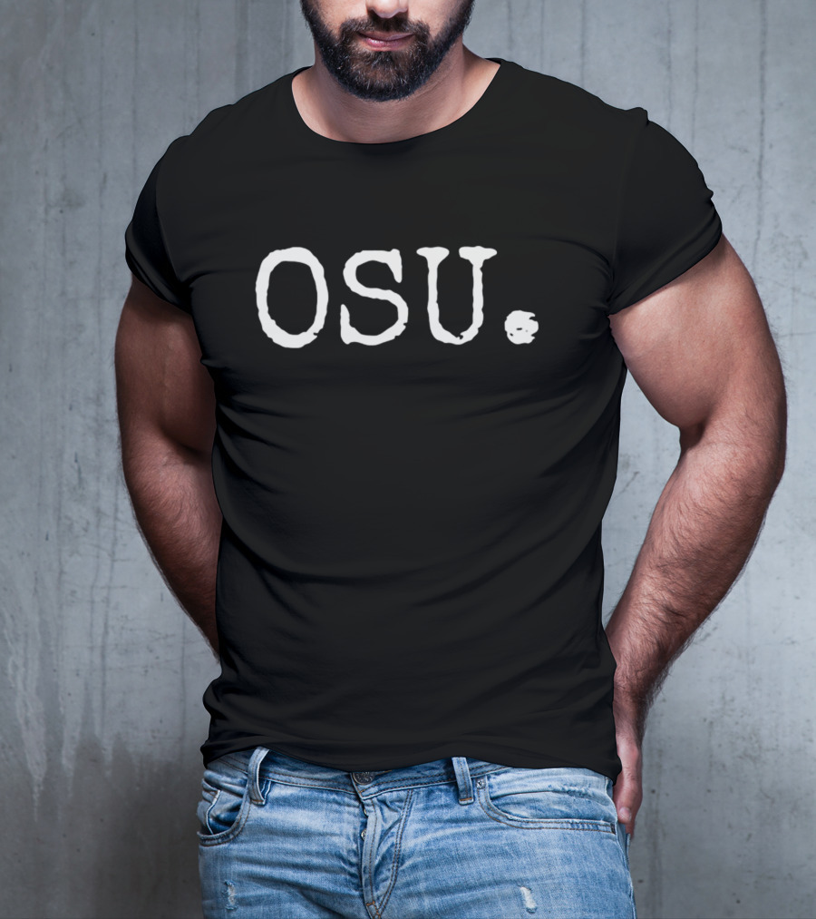 Wade Plem OSU Text Typography T-Shirt