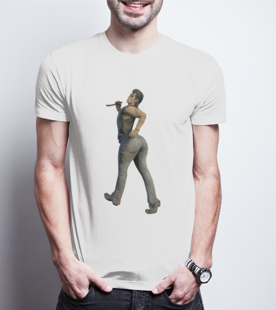 Johnny Texaschainsawgame Iconic Character Pose In Family Setting T-Shirt