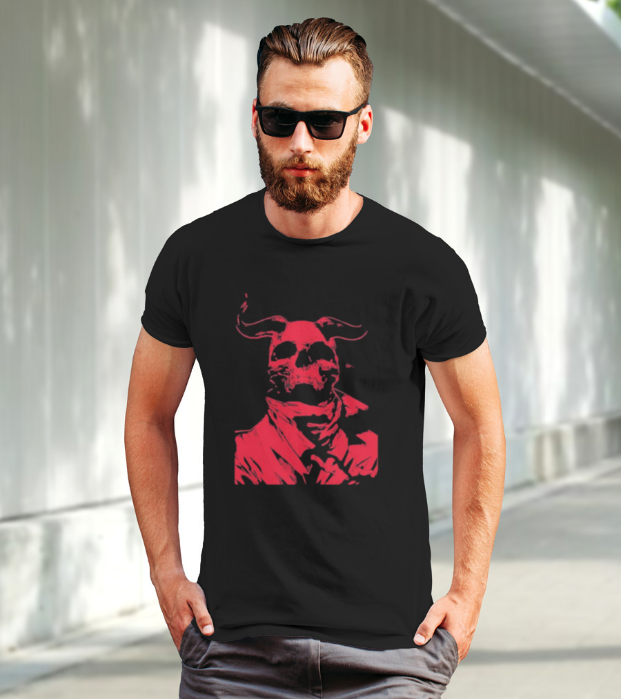 Massivefaceart Not Great Skull Demon Red T-Shirt