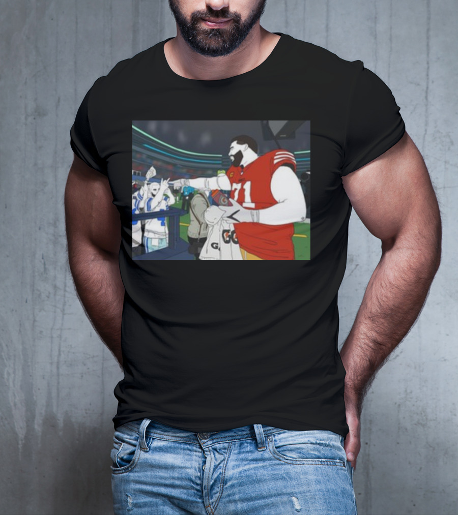 Rita Oak Trent Williams 71 Cowboys Meme Football Stadium Scene T-Shirt