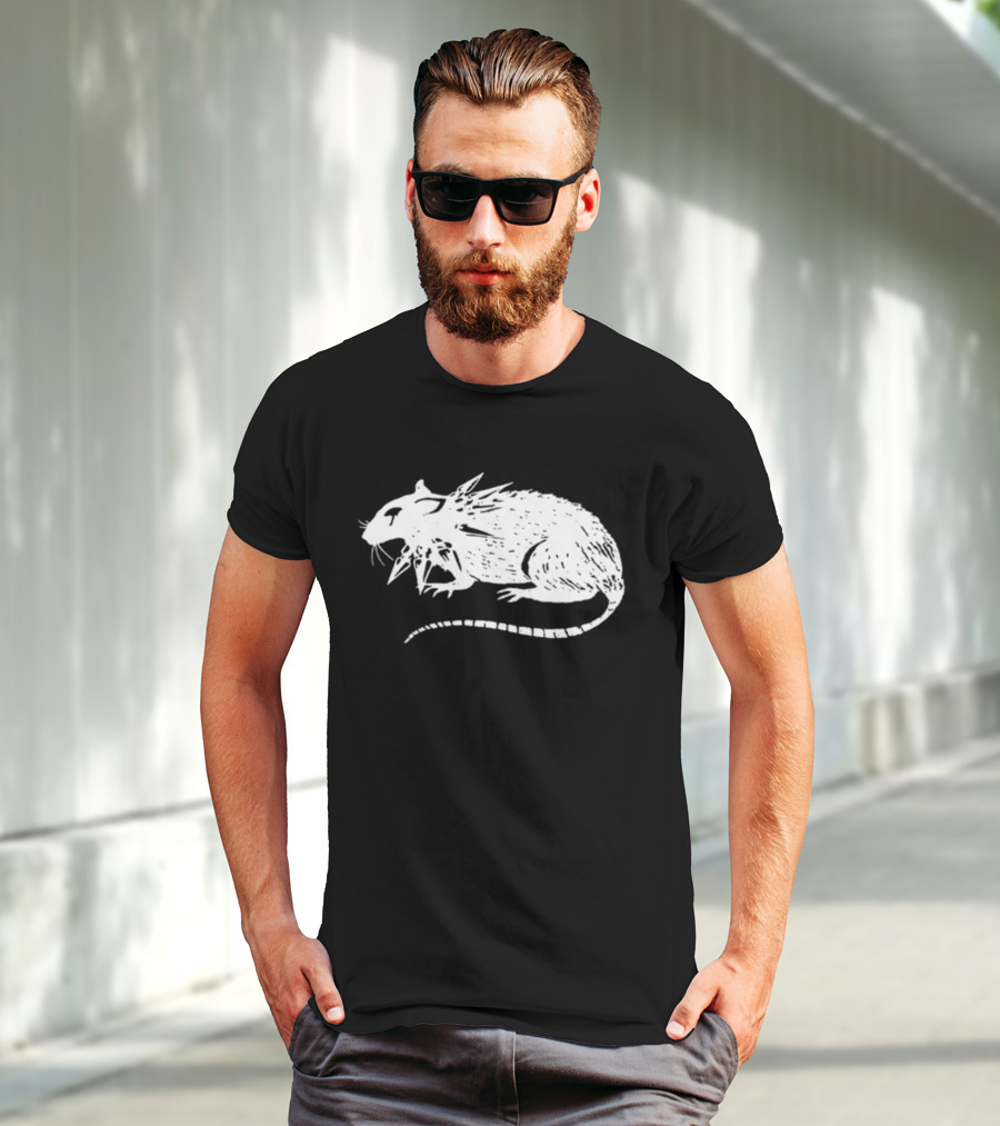 Metroalternative Punk Rat Spiked Mohawk T-Shirt