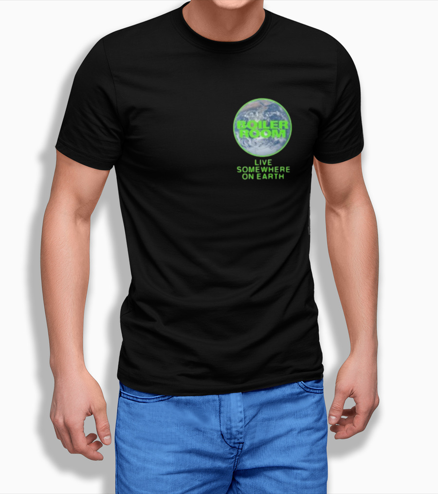 Boiler Room Live Global Broadcast Somewhere On Earth Earth Image T-Shirt
