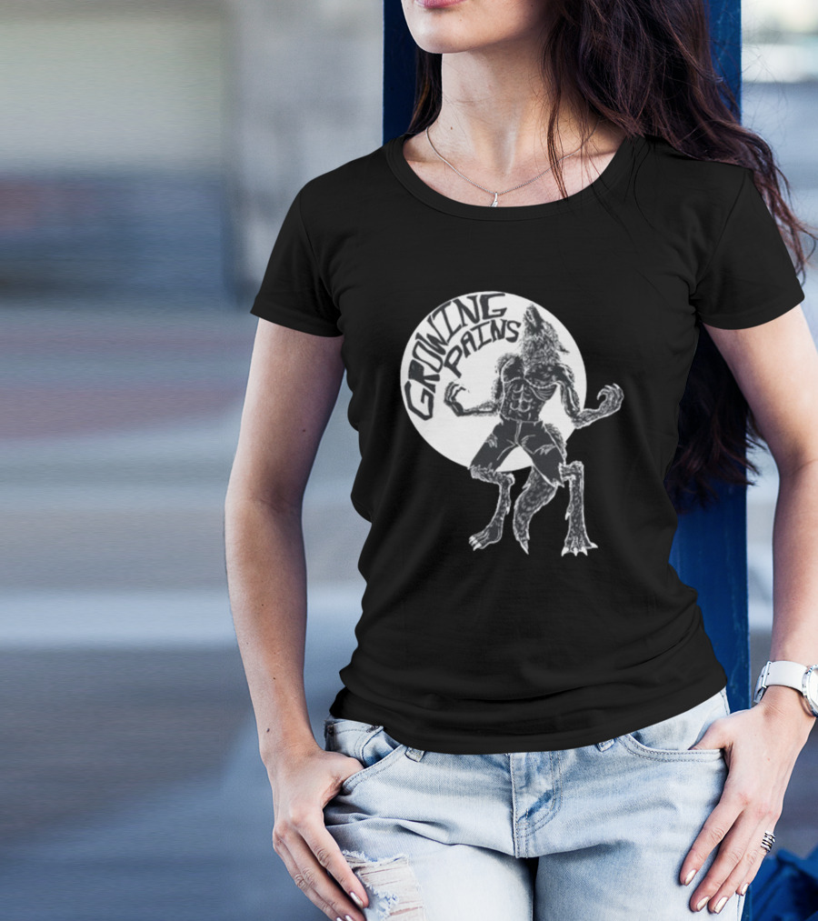 Oatmilklady Growing Pains Werewolf Transformation Full Moon T-Shirt