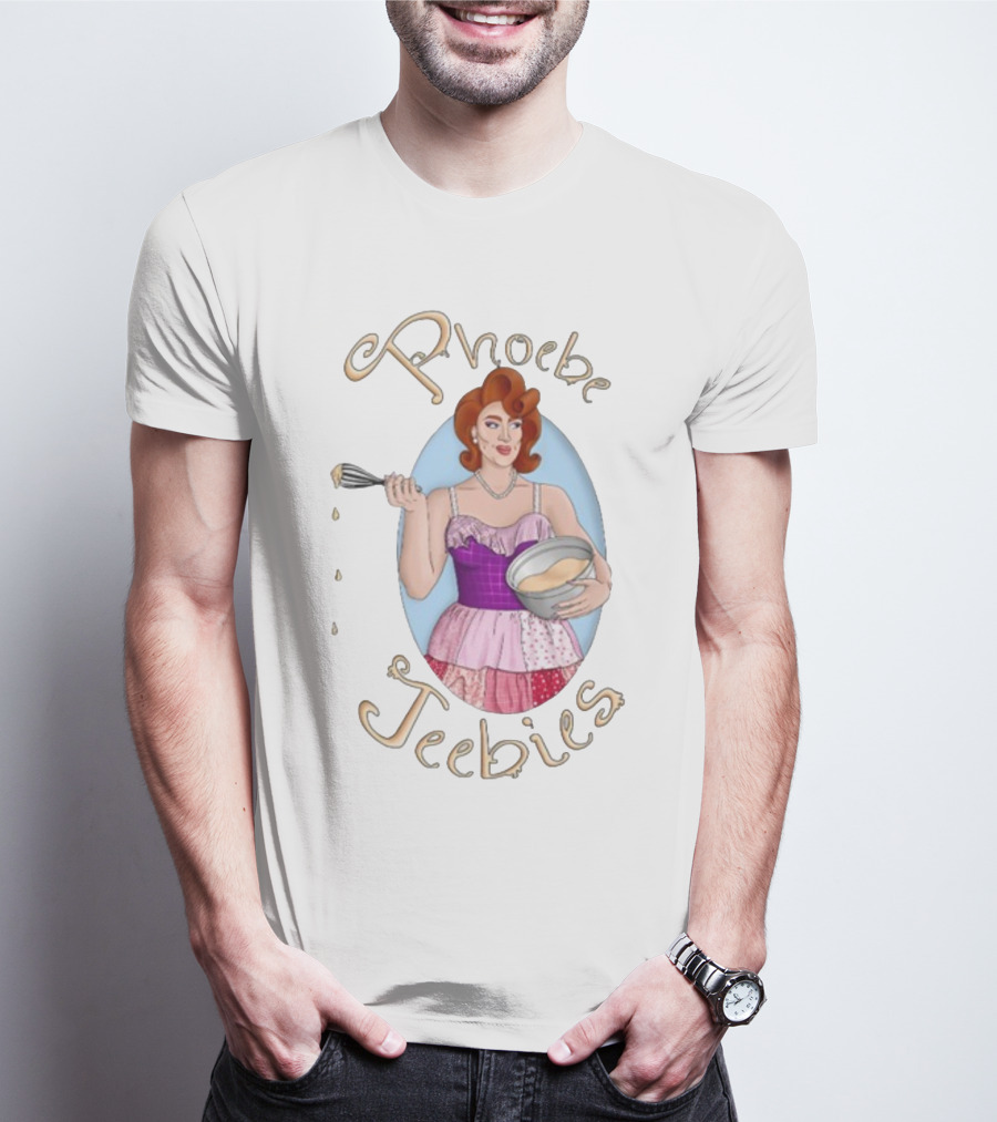 Phoebe Jeebies Baking Whisk Vintage Pin-Up T-Shirt