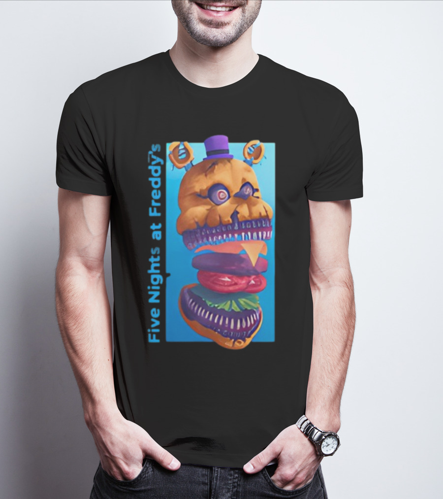Five Nights At Freddy's Midnight Snack Jonnyblox Burger Animatronic T-Shirt