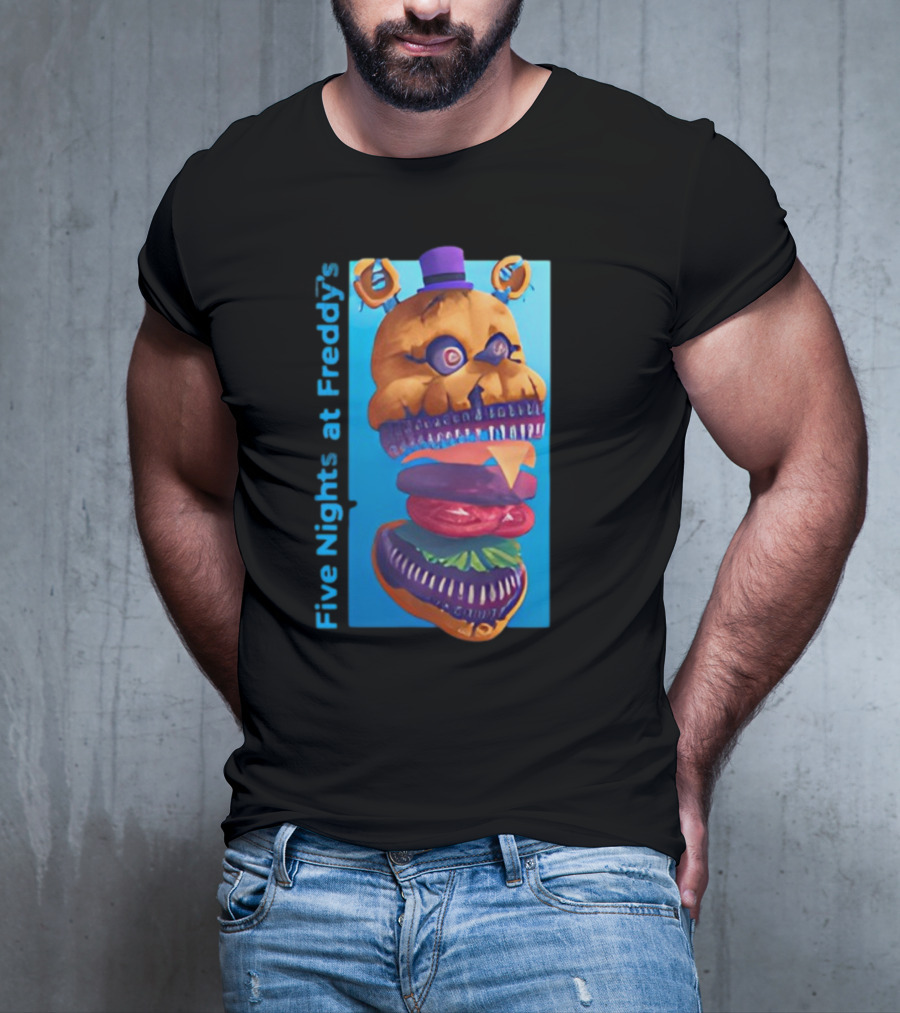 Five Nights At Freddy's Midnight Snack Jonnyblox Burger Animatronic T-Shirt
