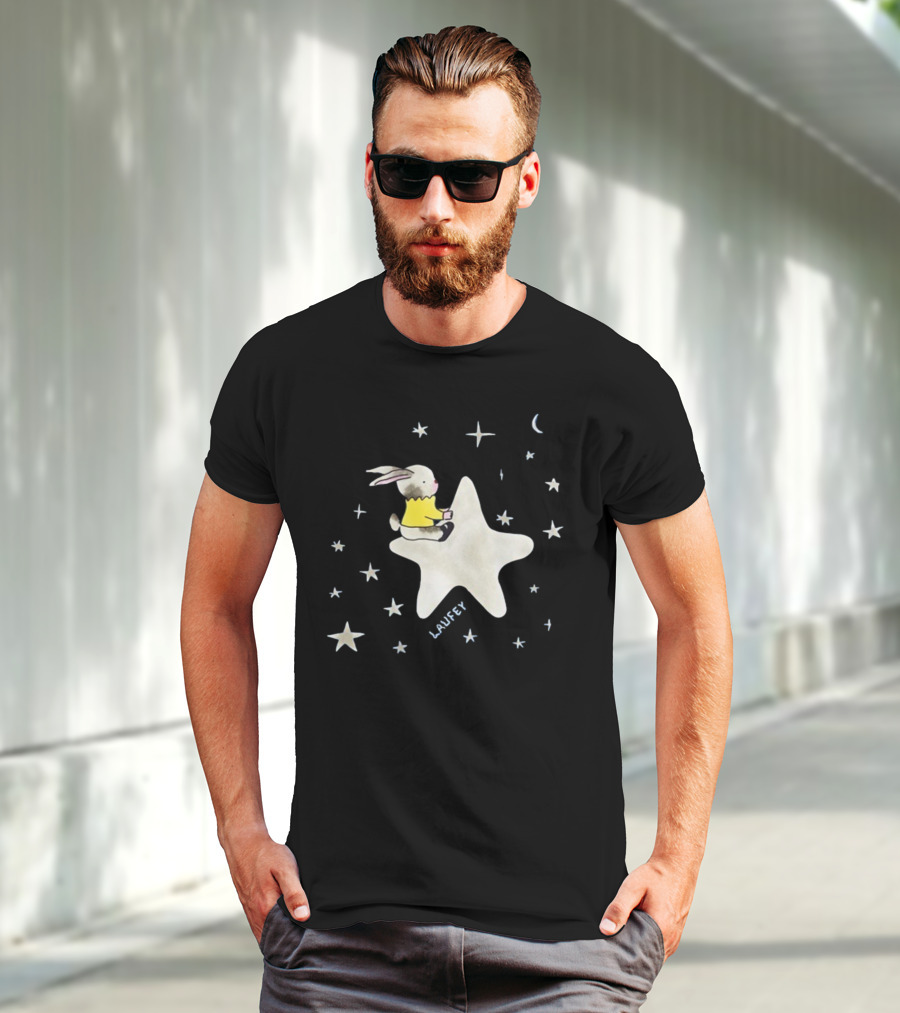 Laufey Celestial Bunny On Starry Night T-Shirt