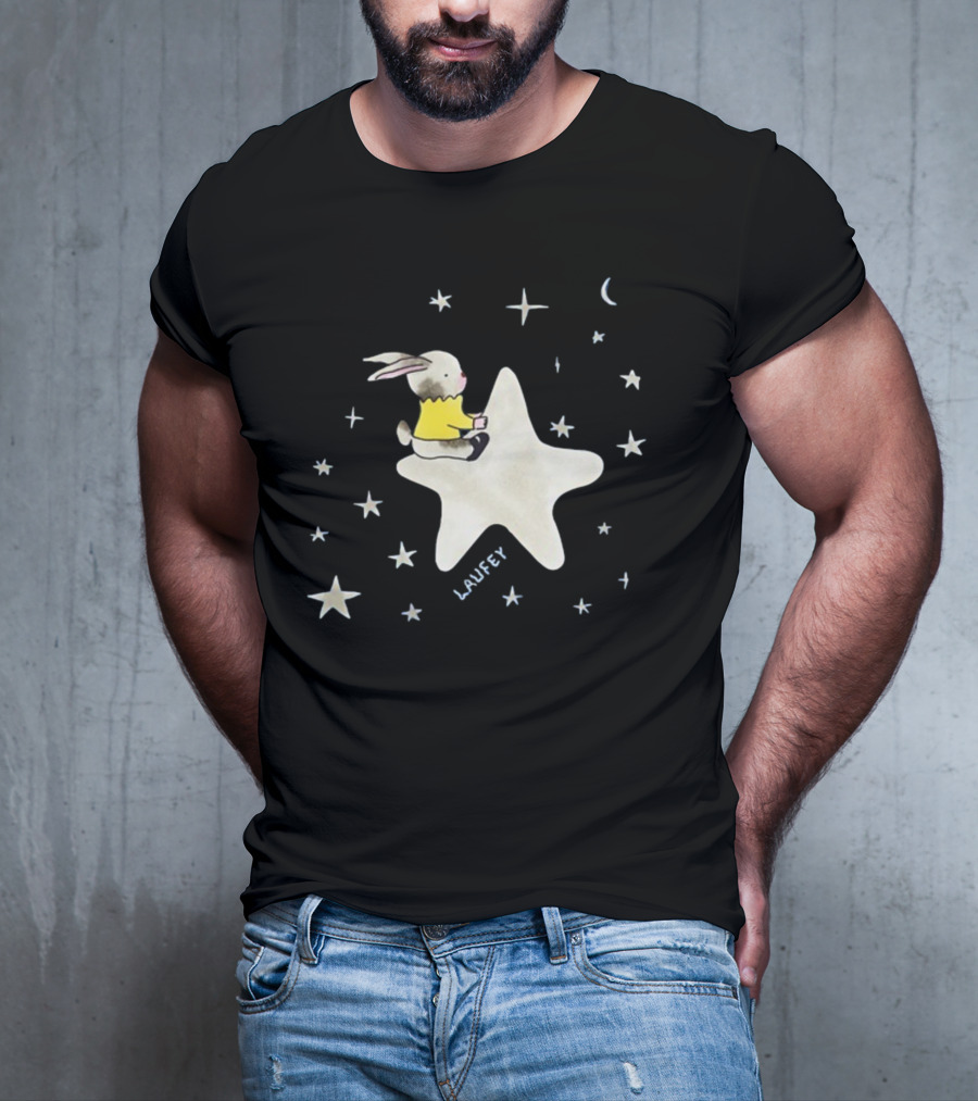 Laufey Celestial Bunny On Starry Night T-Shirt