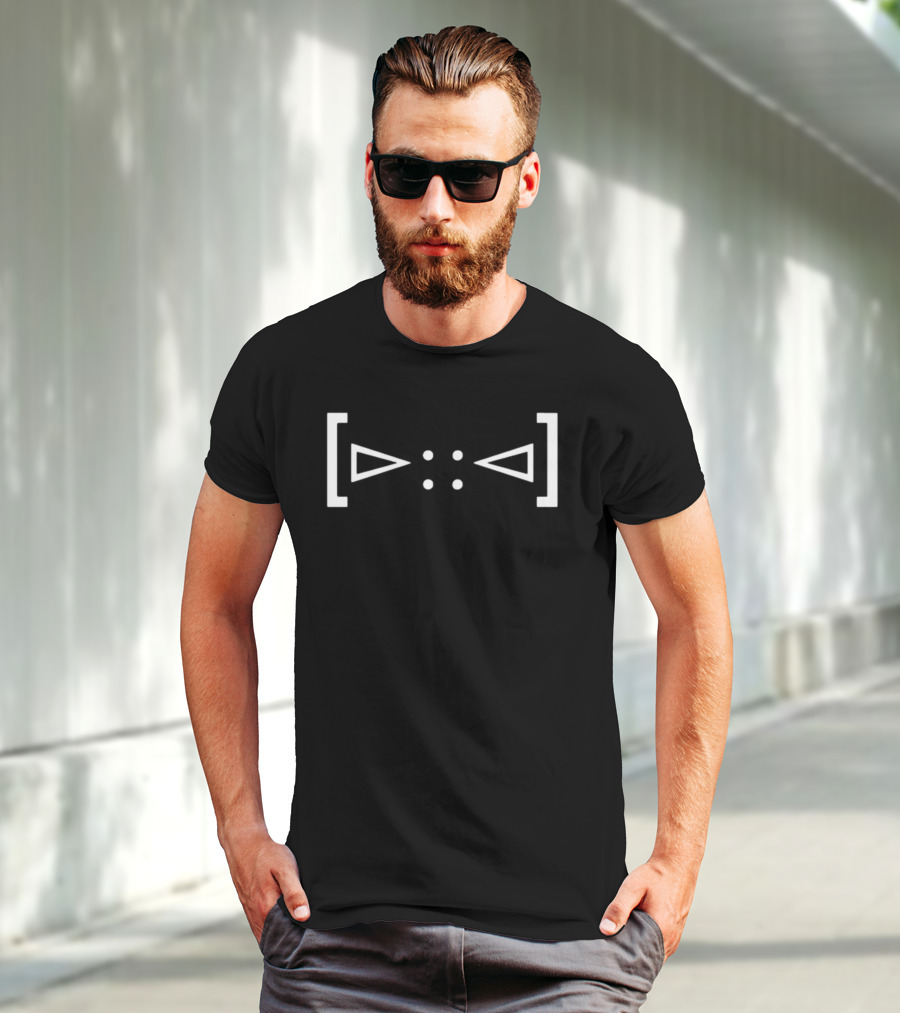 Agc Face Geometric Symbol With Triangles And Brackets T-Shirt