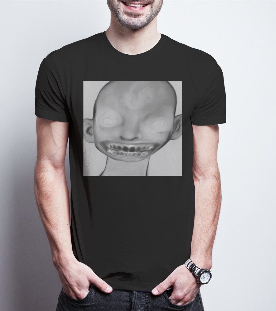 Horizonsupply Heart Stops Beating Eerie Skull Face T-Shirt