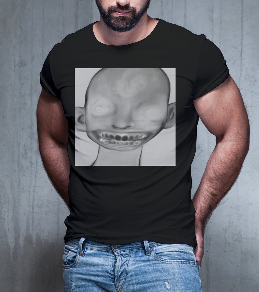 Horizonsupply Heart Stops Beating Eerie Skull Face T-Shirt