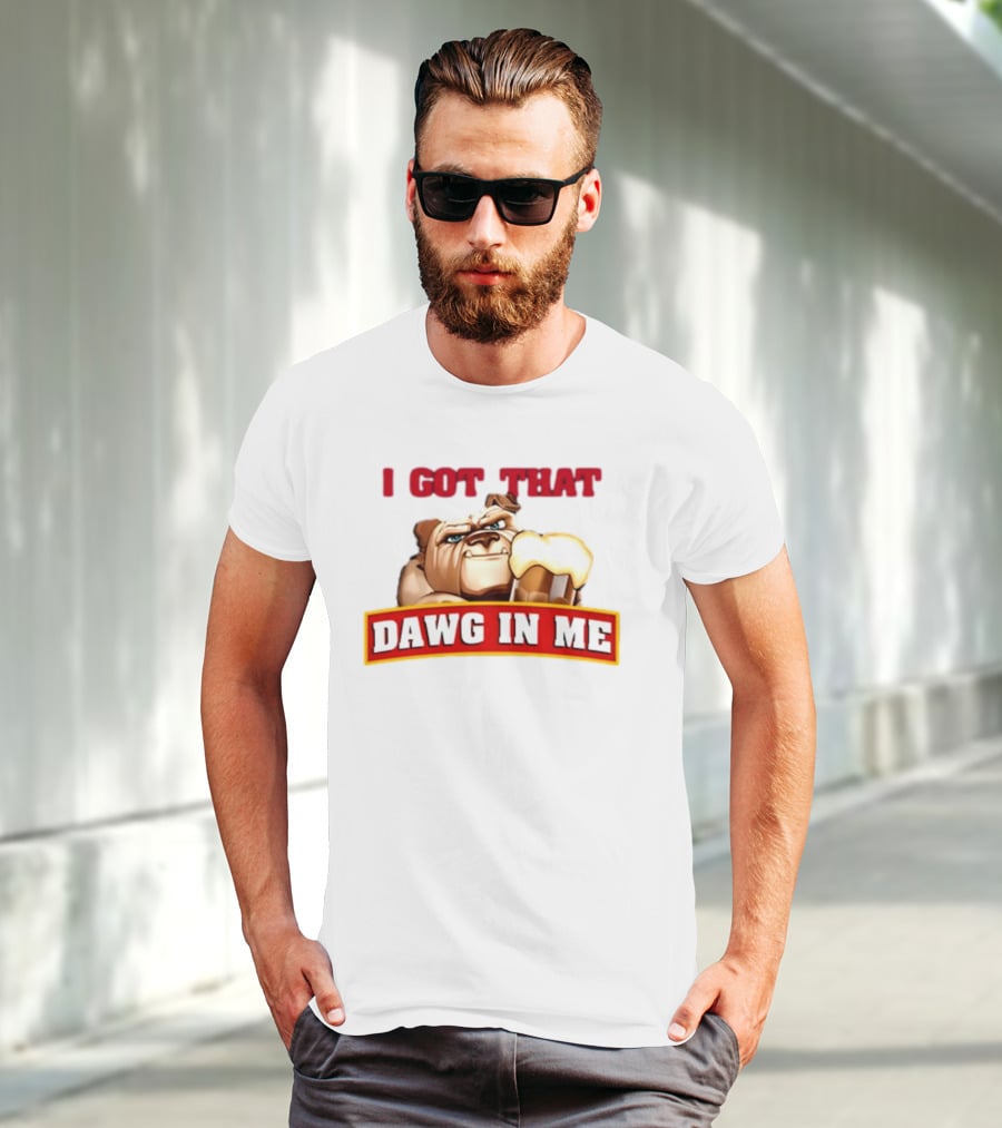 I Got That Dawg In Me Bulldog Holding Root Beer T-Shirt
