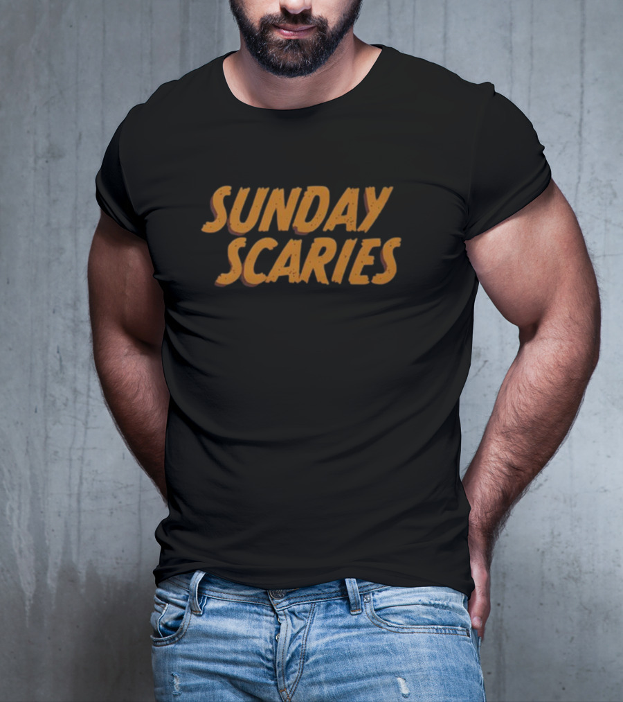 Middleclassfancy Vintage Style Sunday Scaries T-Shirt