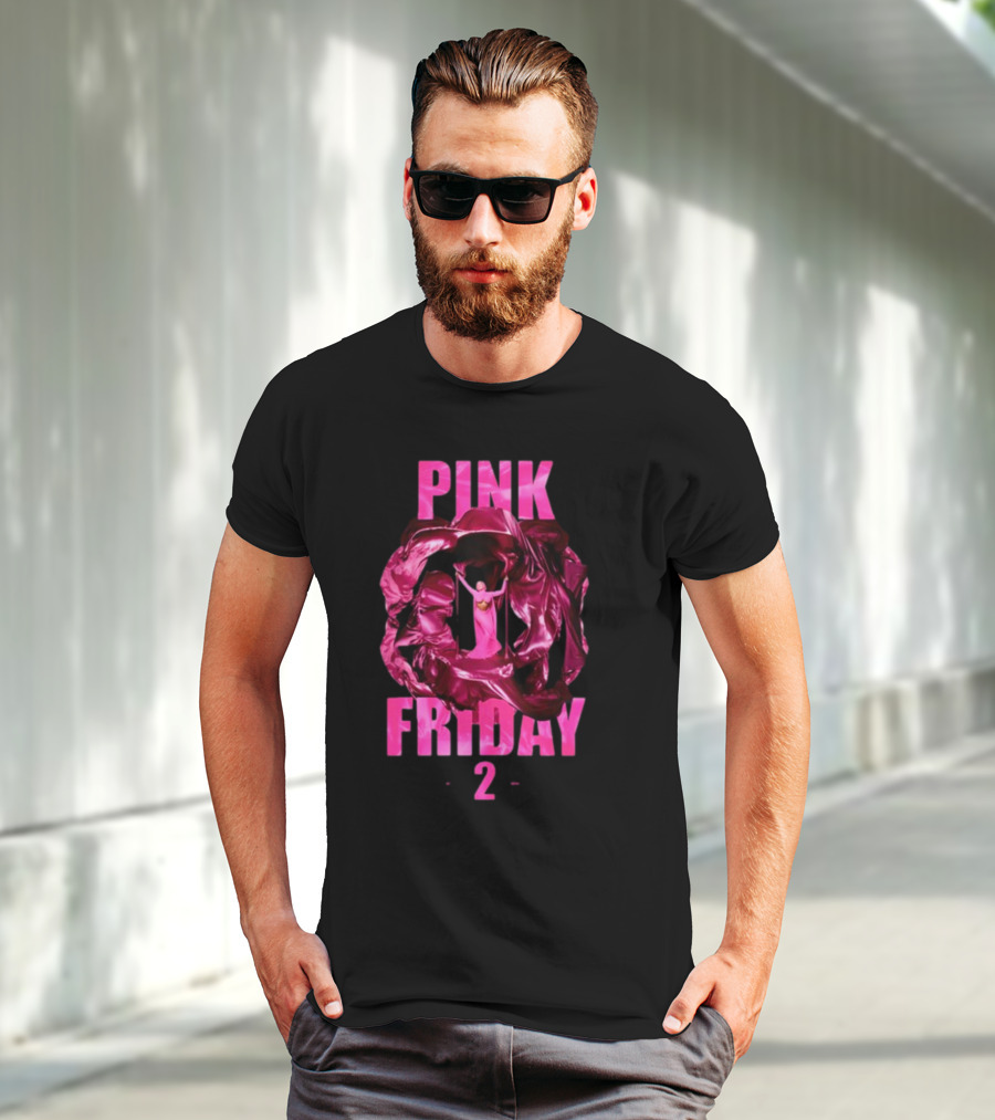 Pink Friday 2 Alternative Cover Pink Draped Figure Centered T-Shirt