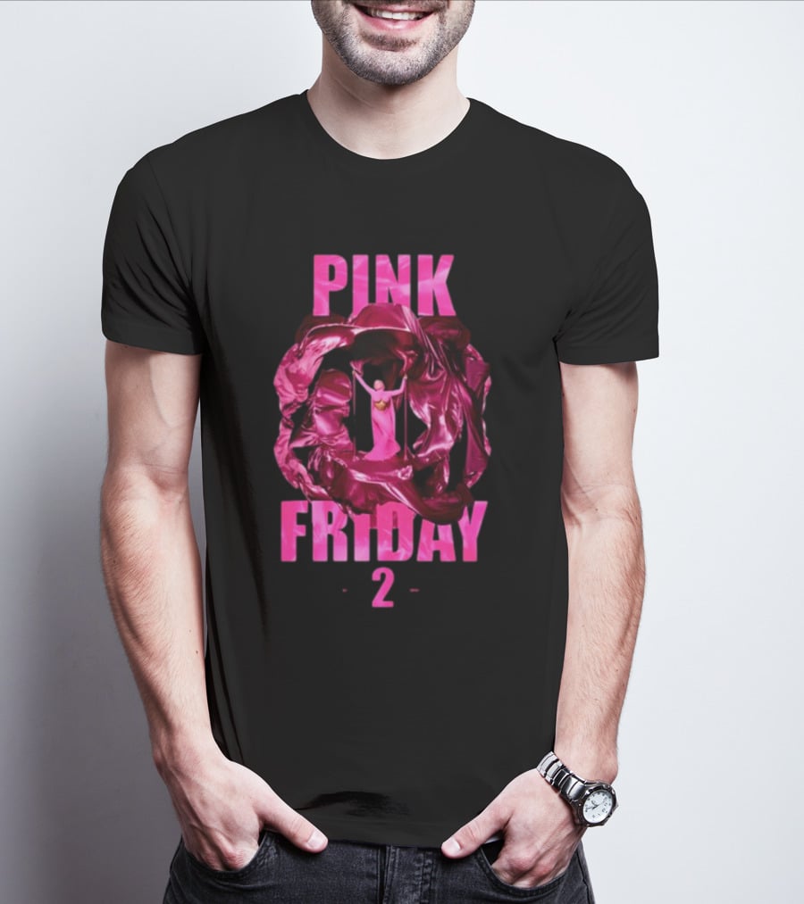 Pink Friday 2 Alternative Cover Pink Draped Figure Centered T-Shirt