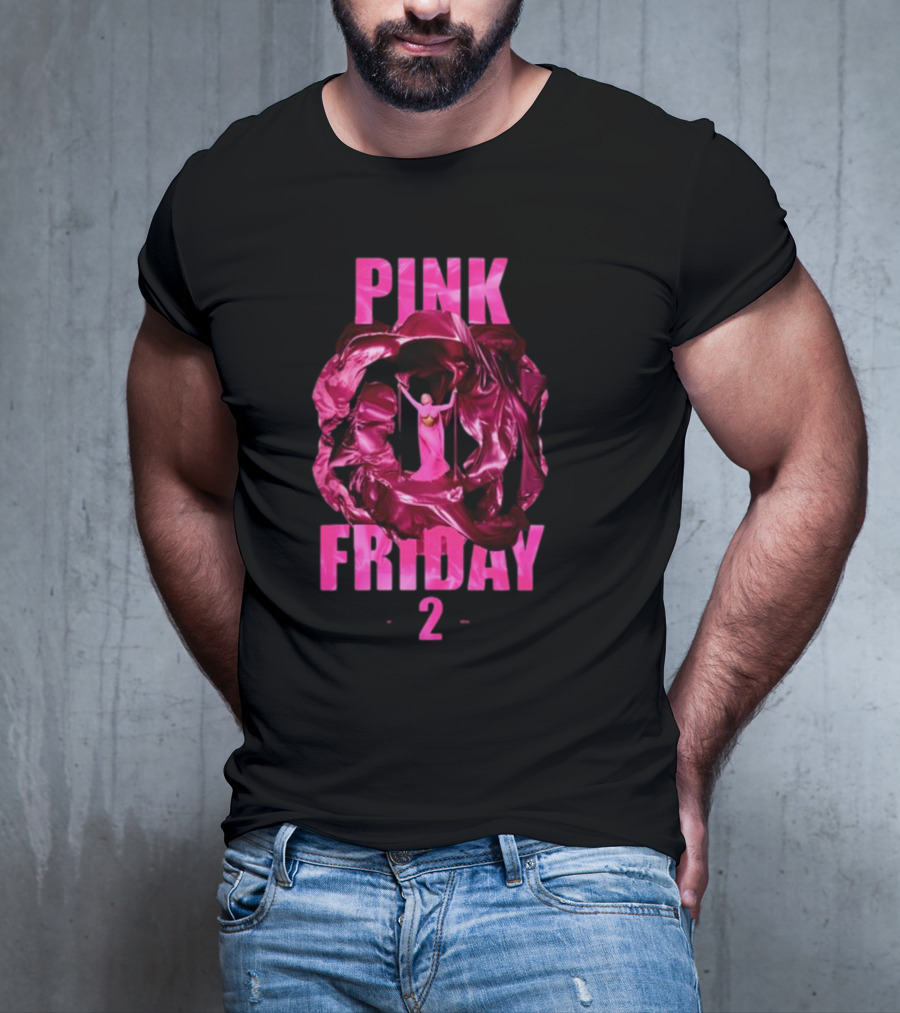 Pink Friday 2 Alternative Cover Pink Draped Figure Centered T-Shirt
