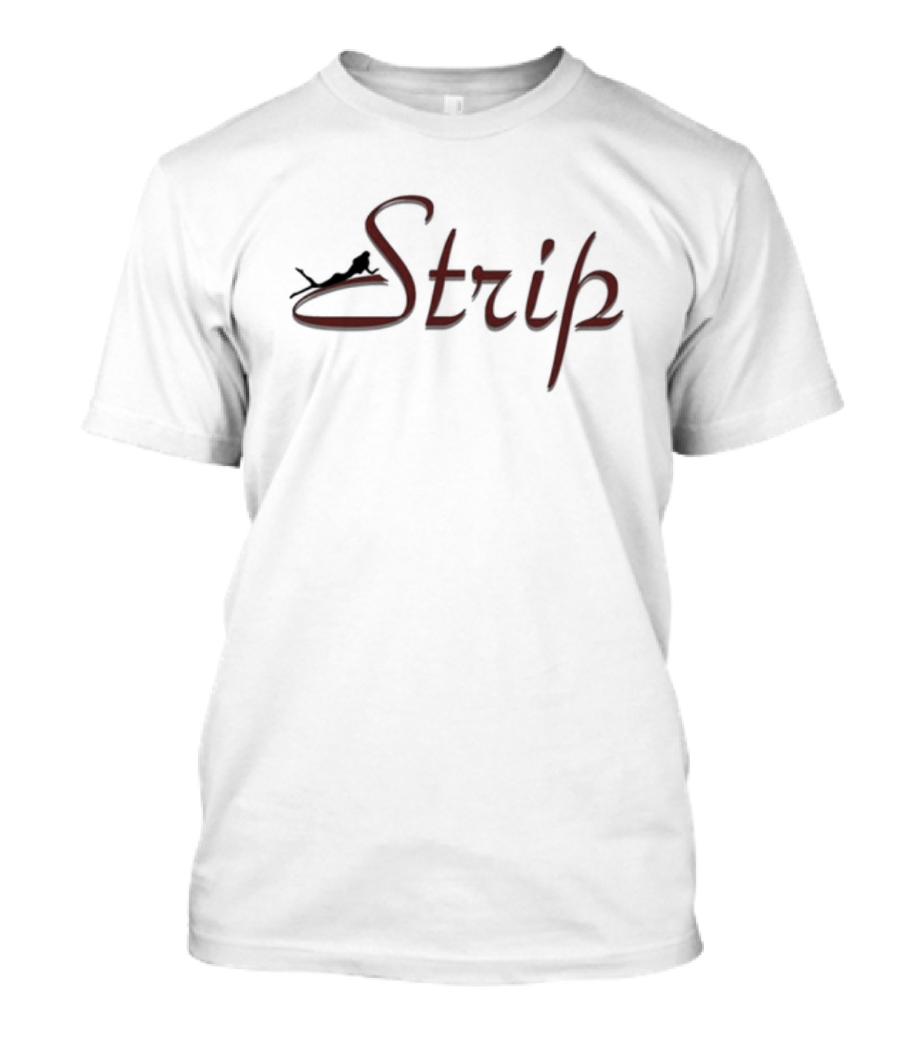 Strip Silhouette Style With Reclining Figure T-Shirt