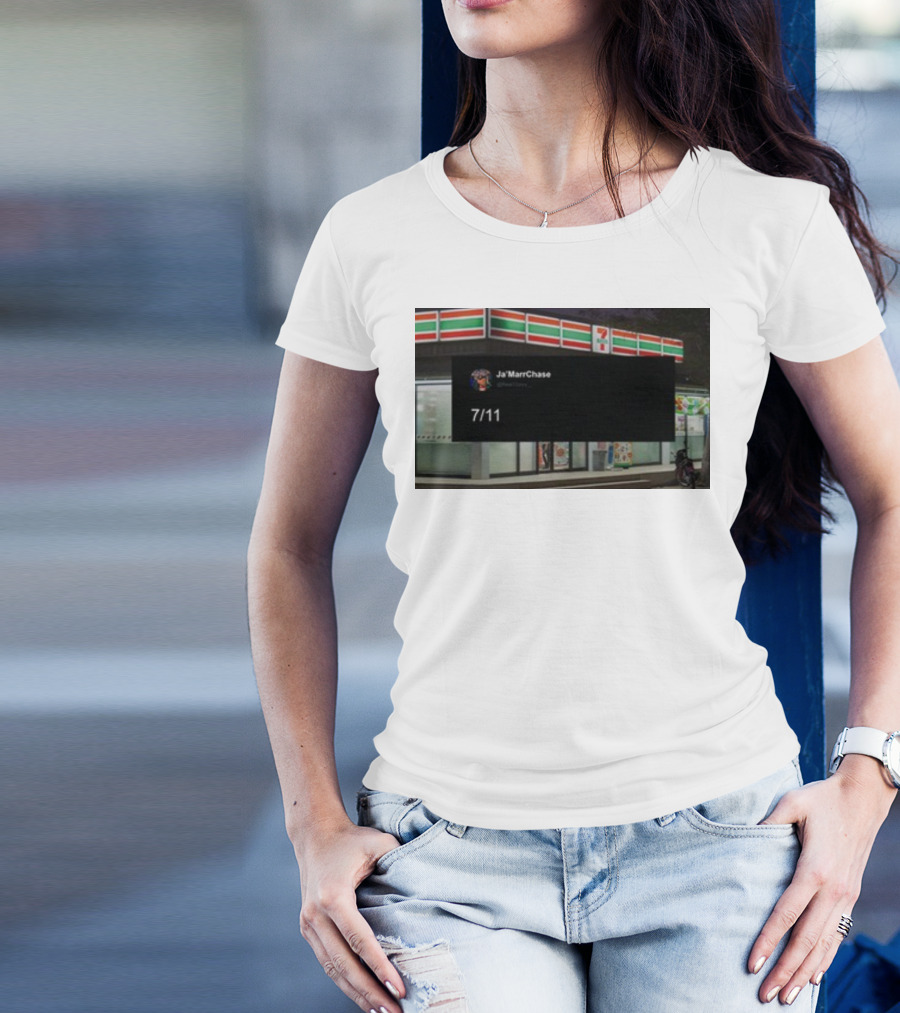 Ja'Marr Chase 7/11 Partnership Announcement T-Shirt