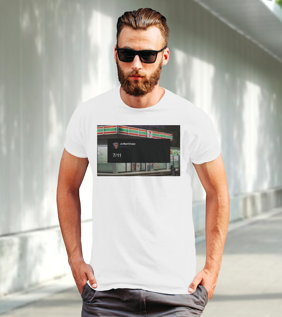 Ja'Marr Chase 7/11 Partnership Announcement T-Shirt