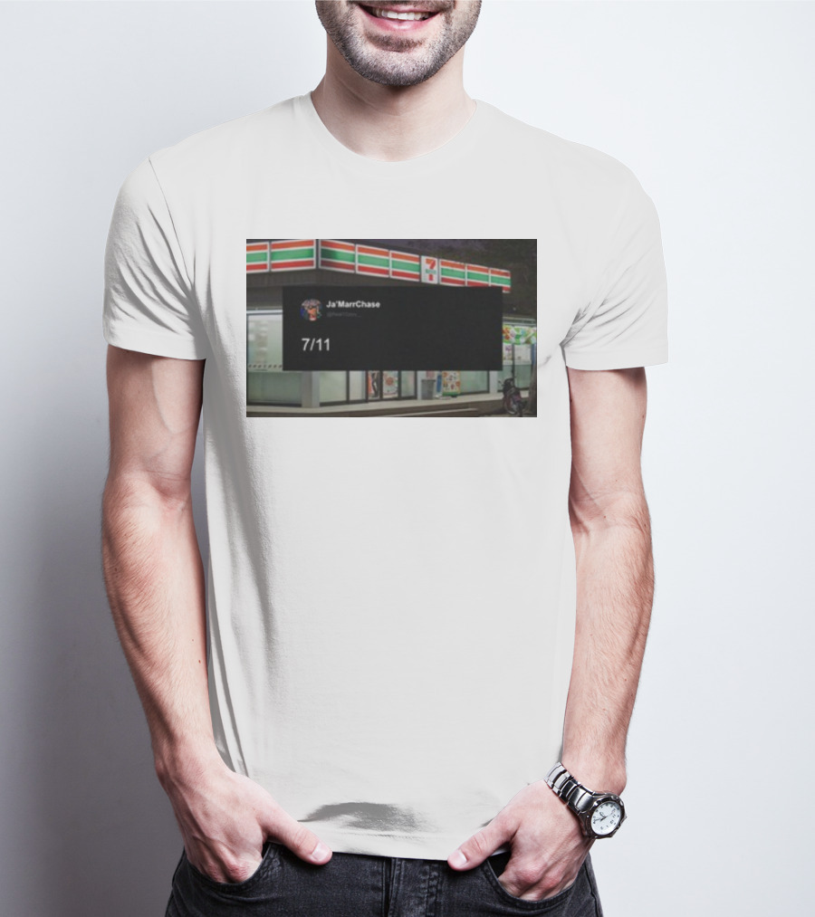 Ja'Marr Chase 7/11 Partnership Announcement T-Shirt