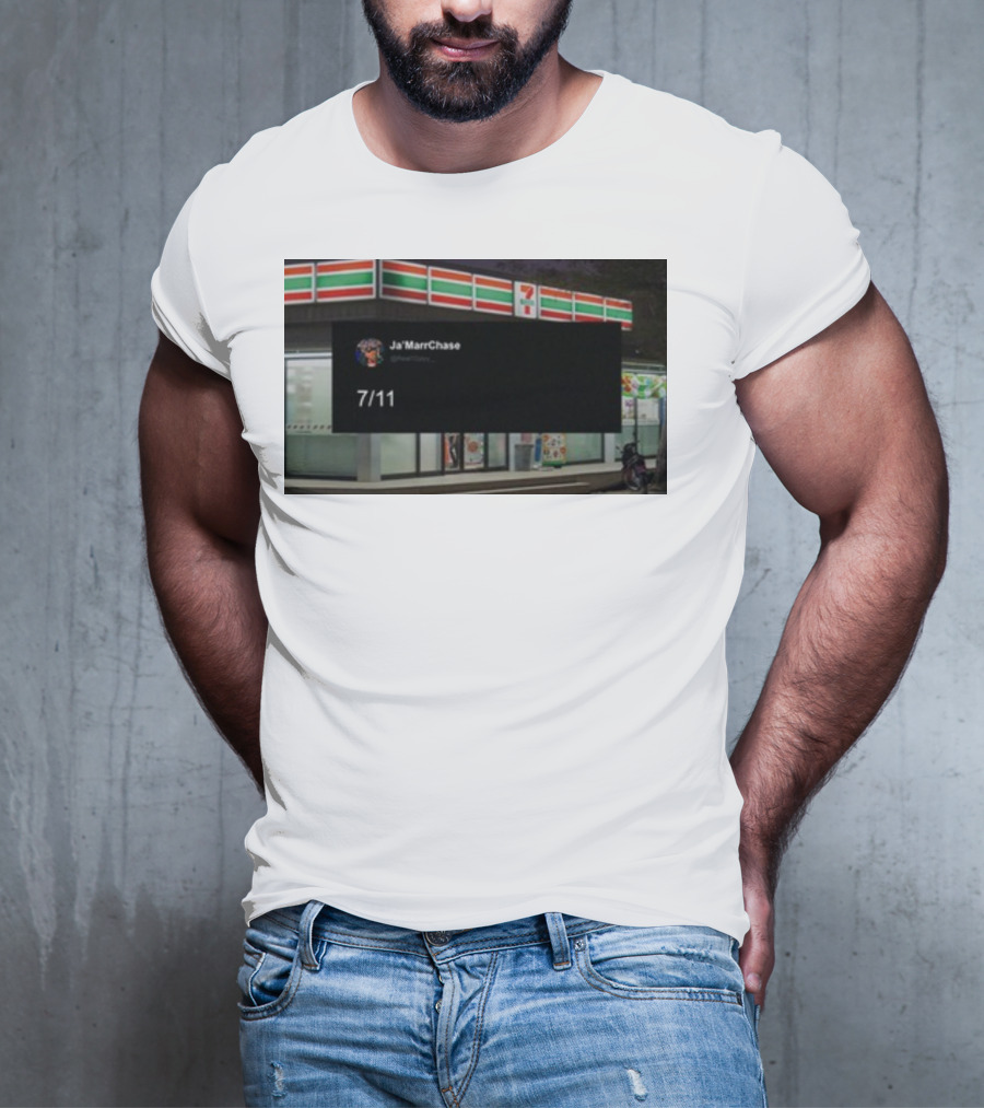 Ja'Marr Chase 7/11 Partnership Announcement T-Shirt