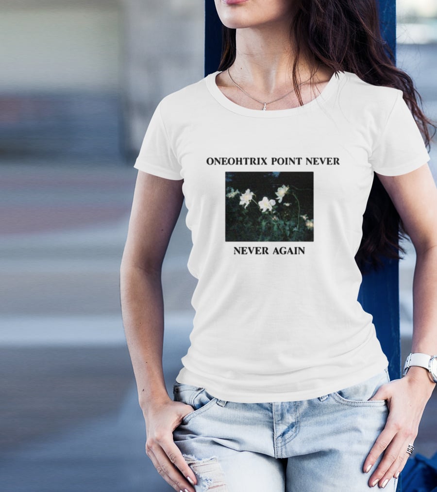 Oneohtrix Point Never Never Again White Flowers T-Shirt