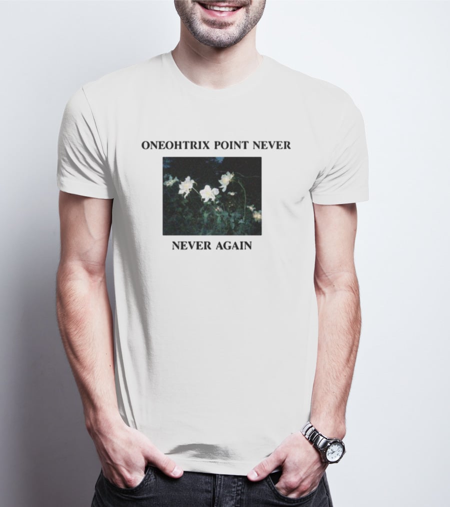 Oneohtrix Point Never Never Again White Flowers T-Shirt