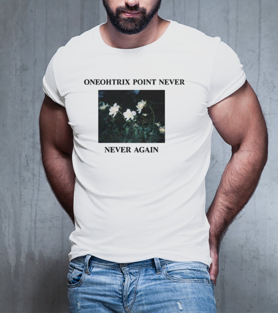 Oneohtrix Point Never Never Again White Flowers T-Shirt