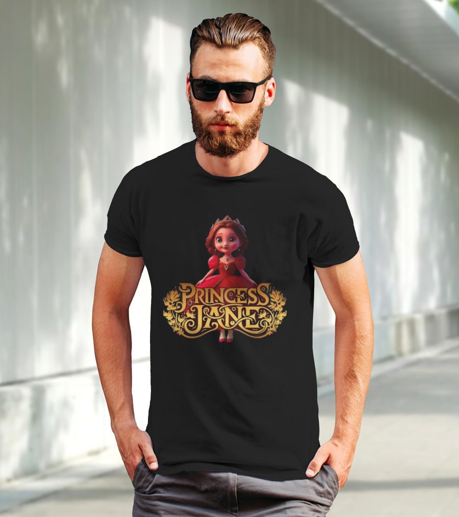 Princess Jane Regal Red Dress Charming Character T-Shirt