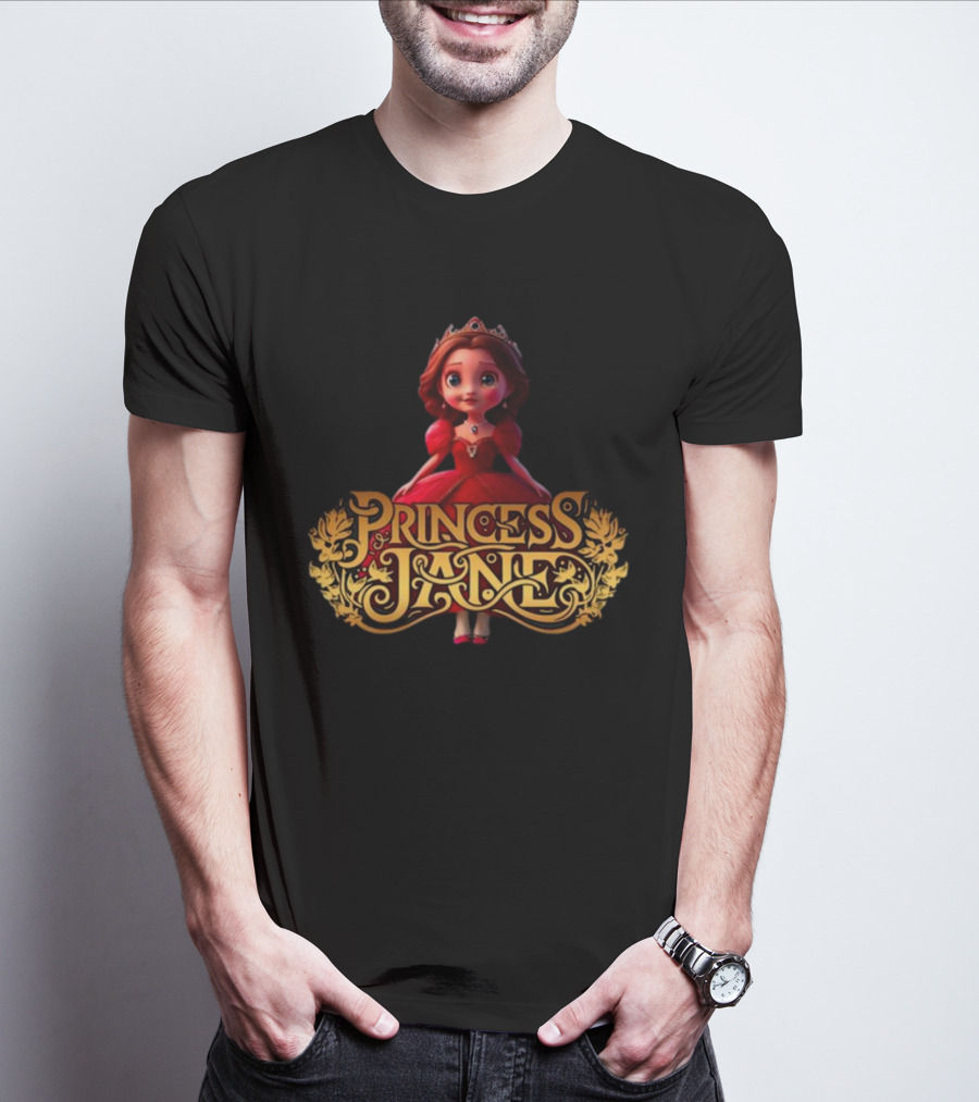 Princess Jane Regal Red Dress Charming Character T-Shirt