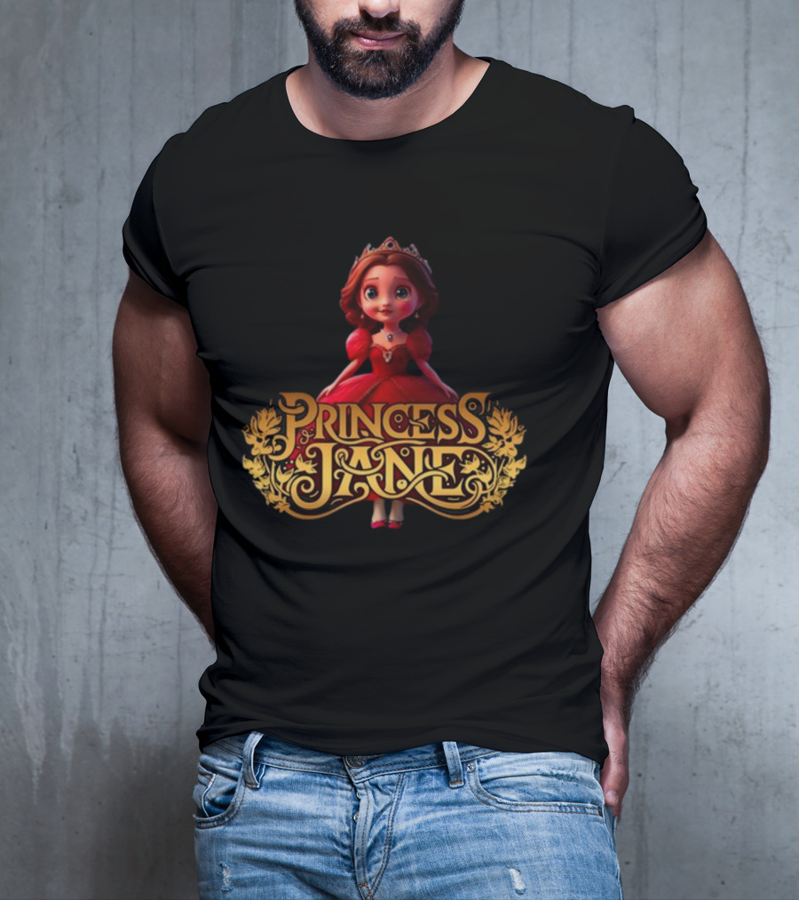 Princess Jane Regal Red Dress Charming Character T-Shirt