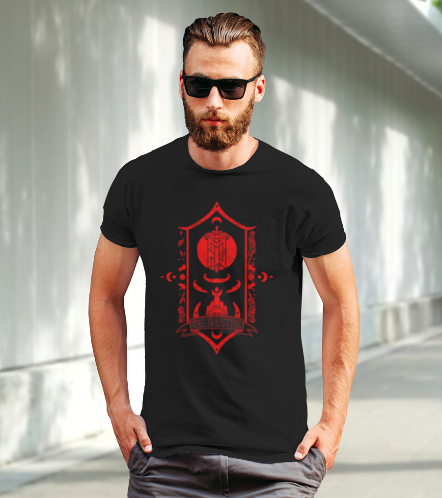 Critical Role The Solstice Viva La Mighty Nein Emblem And Crescent Moons T-Shirt