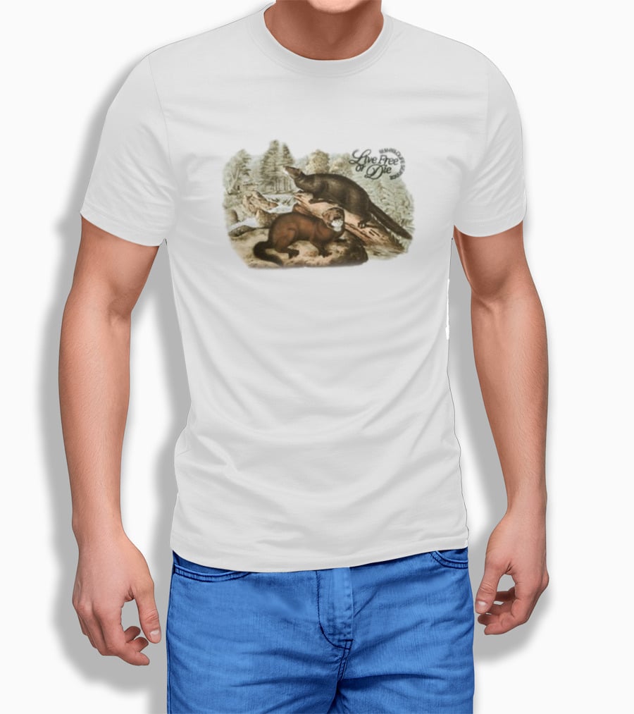 Ludwig Mogul Moves Nature Reserve Live Free Or Die Wildlife Scene T-Shirt