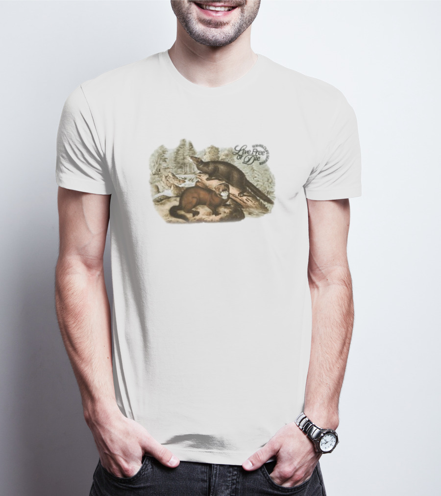 Ludwig Mogul Moves Nature Reserve Live Free Or Die Wildlife Scene T-Shirt