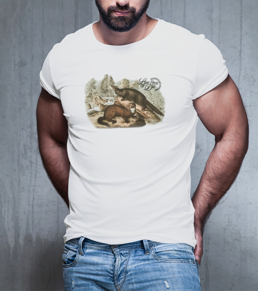 Ludwig Mogul Moves Nature Reserve Live Free Or Die Wildlife Scene T-Shirt